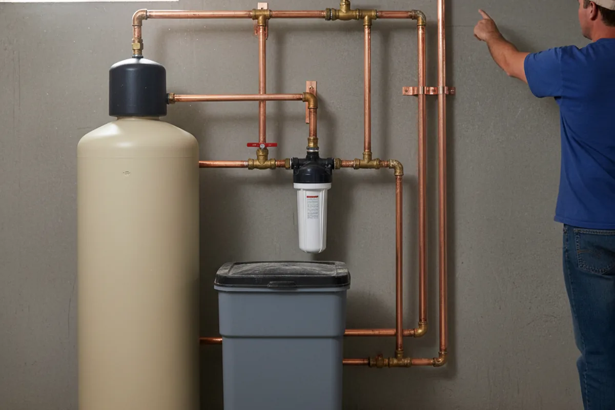 Whole-house water treatment system installed in Molt